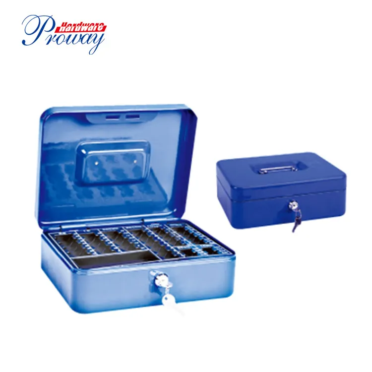 이동식 현금 트레이가 포함된 10인치 현금 상자 C